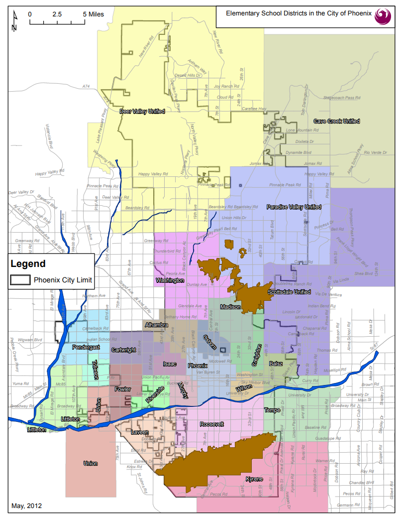 Picture of Elementary school map for Phoenix